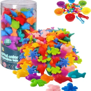 ANIMALES DEL MAR Y PINZAS 56 PCS