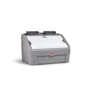 CAJA DE JUGUETES COLOR GRIS - TOY BOX AND ART LID CRAY KRAFT CARTON