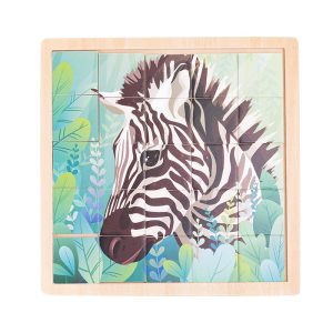 PUZZLE CEBRA MADERA 25PZS (058) DACTIC