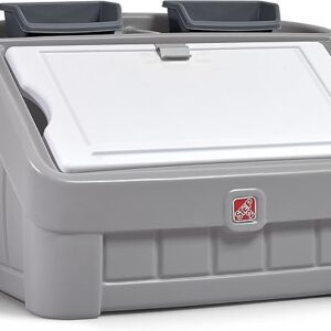 CAJA DE JUGUETES COLOR GRIS - TOY BOX AND ART LID CRAY KRAFT CARTON