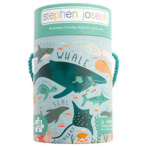 EDUCATIONAL PUZZLE W CANISTER SEA LIFE