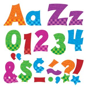 SNAZZY 4PULG FRIENDLY COMBO READY LETTERS