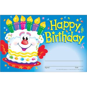 HAPPY BIRTHDAY CAKE RECOGNITION AWARDS