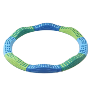 VIGA DE EQUILIBRIO CIRCULAR VERDE Y CELESTE