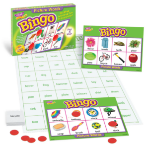 PICTURE WORDS BINGO GAME