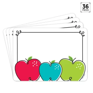 DOODLE APPLES CORE DECOR LABEL