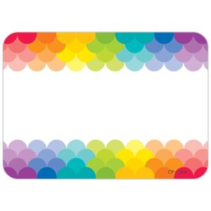 RAINBOW SCALLOPS PAINT LABELS