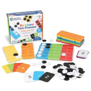 RAINBOW TEN FRAMES CLASSROOM SET