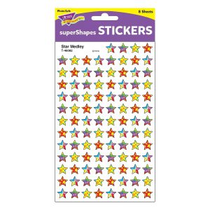 STAR MEDLEY SUPERSHAPES STICKERS