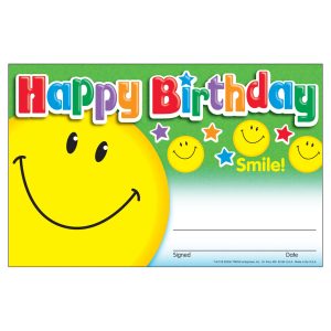 HAPPY BIRTHDAY SMILE RECOGNITION AWARDS