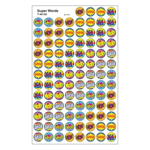 SUPER WORDS SUPERSPOTS STICKERS