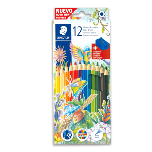 CRAYONES DE MADERA CAJA METAL 12PCS