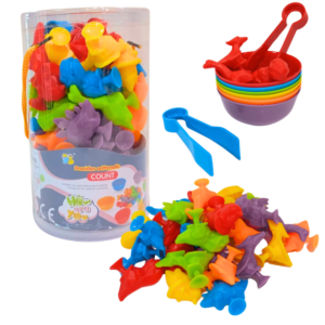 CONTEO ANIMALES DINOSAURIOS VENTOSAS 30PCS