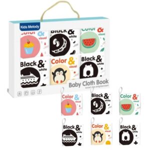 BABY CLOTH BOOK BLACK AND WHITE 9983