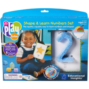PLASTICINA DE FOAMI FORMAS Y NUMEROS - PLAYFOAM SHAPE AND LEARN NUMBERS SET