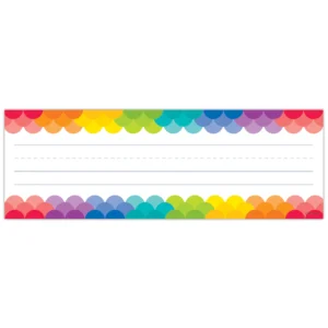 RAINBOW SCALLOPS PAINT NAME PLATES
