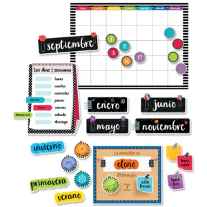 SPANISH CALENDAR SET BULLETIN BOARDS