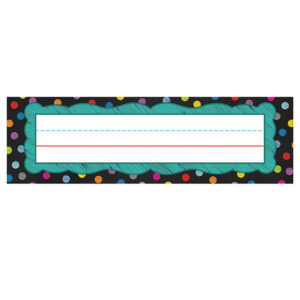 COLORFUL CHALKBOARD NAMEPLATES DESKPLATES - NAMES