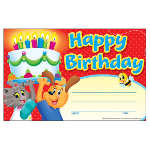 BIRTHDAY PLAYTIME PALS RECOGNITION AWARDS