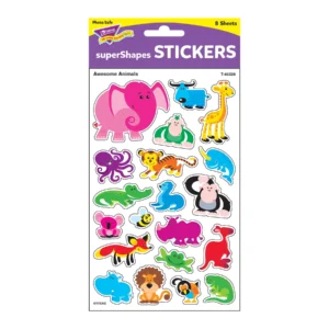 AWESOME ANIMALS SUPERSHAPES STICKERS LARGE