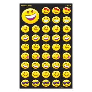 EMOJI CHEER SUPERSHAPES STICKERS LARGE
