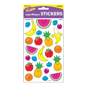 FRIENDLY FRUIT SUPERSHAPES STICKERS LARGE